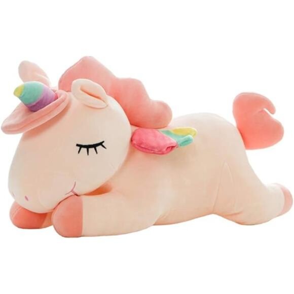 Unicorn Stuffed Animals, Soft Unicorn Plush Hugging Pillow Toy Gifts for Kids - Picture 7 of 7